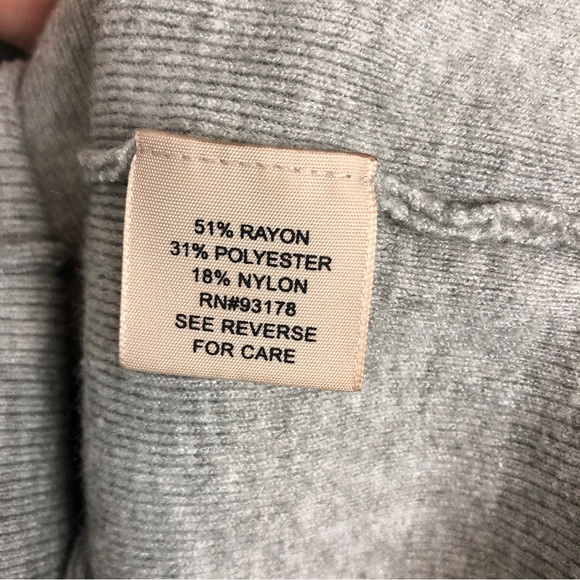 Philosophy Gray Knit Pullover Sweater Top Office Professional Warm Winter - Picture 9 of 9